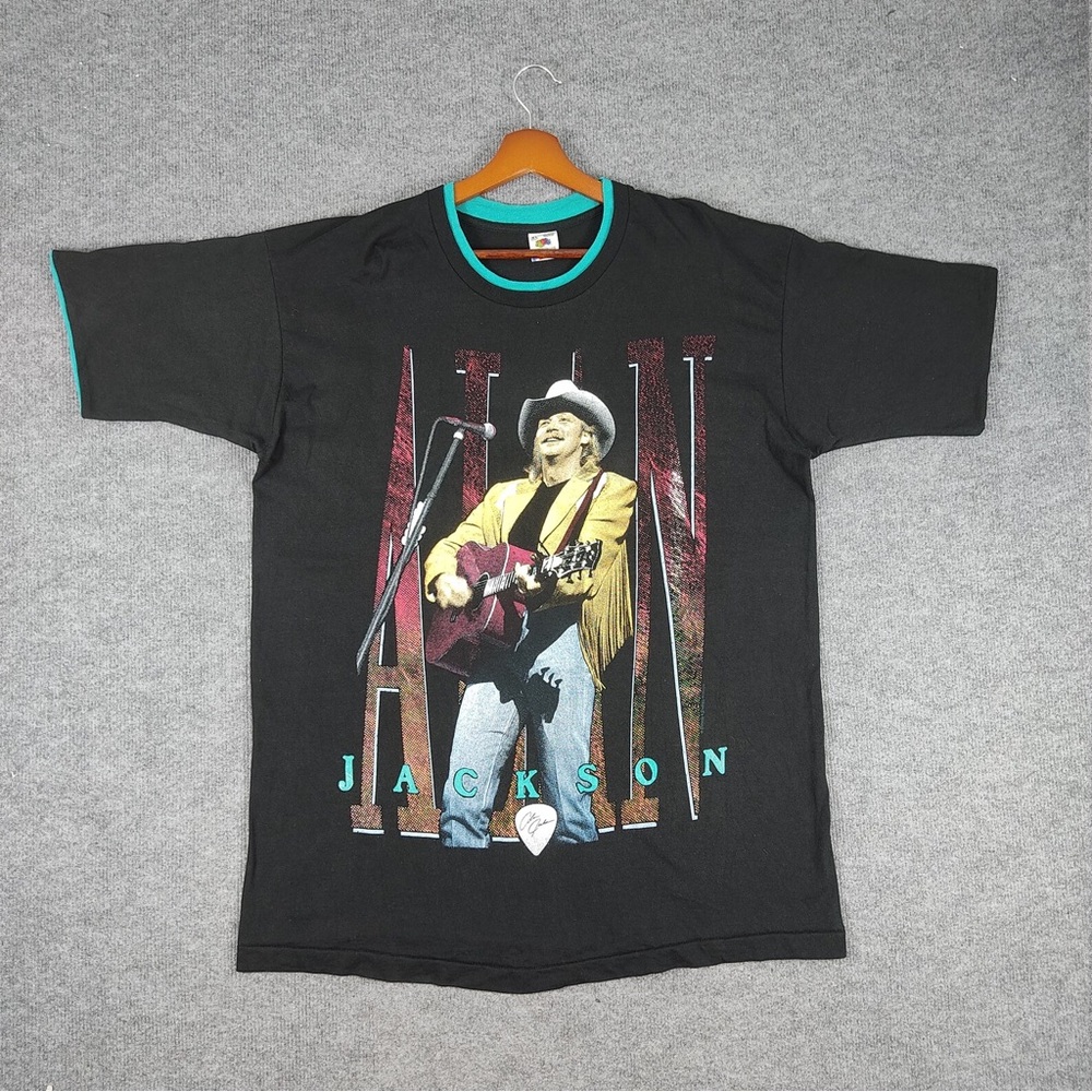1994 ALAN JACKSON "On Tour" Double-Sided Graphic T-Shirt,